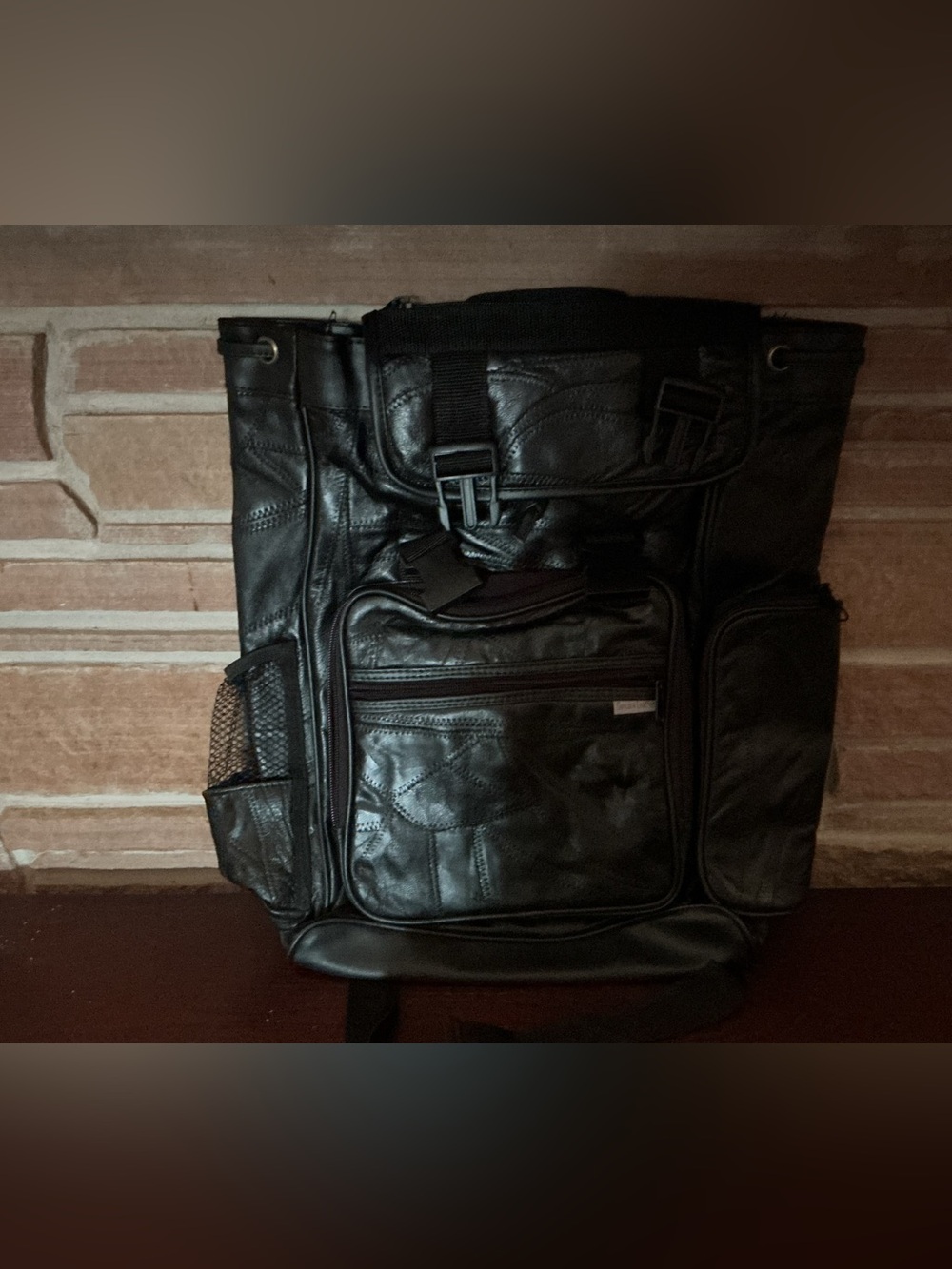 Beautiful leather Travel Backpack- NEW